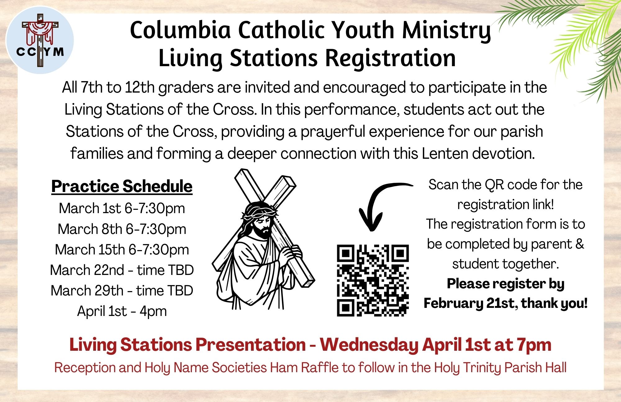 Bulletin 2026 Living Stations Registration (8.5 x 5.5 in)