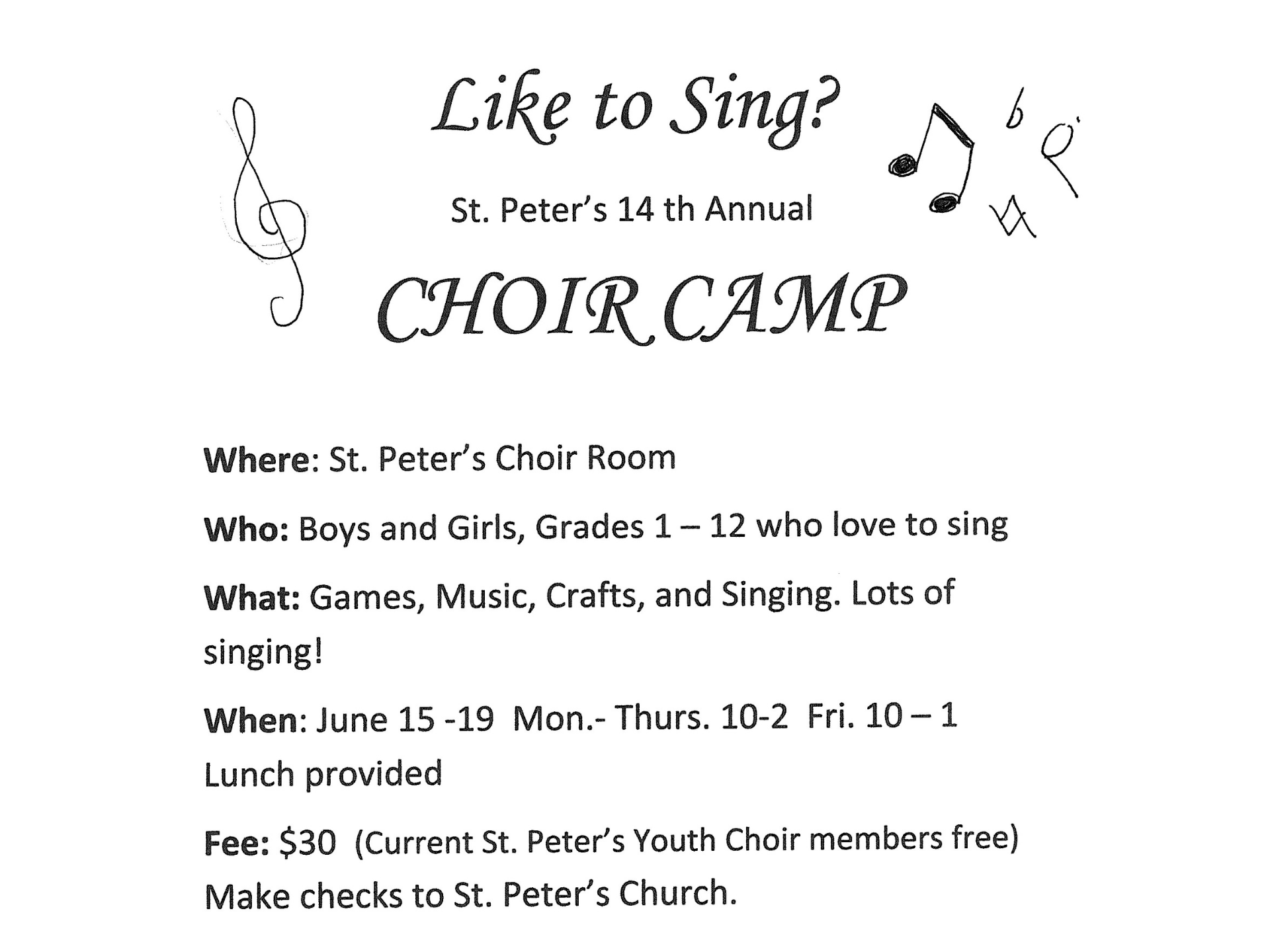 Choir Camp