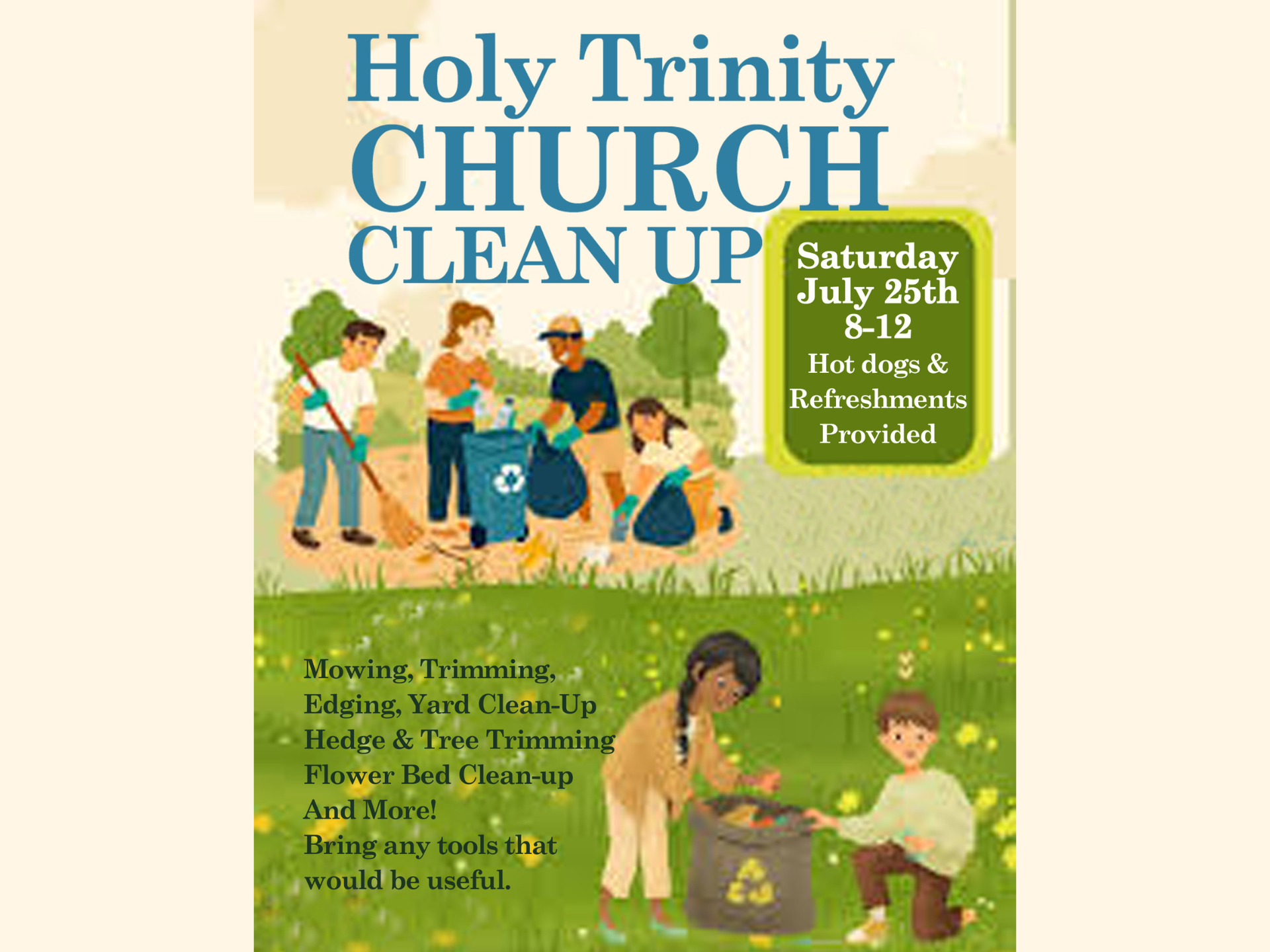 Church clean up